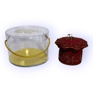 Metropolitan Museum of Art Vintage European Hats Christmas Ornament with Boxd